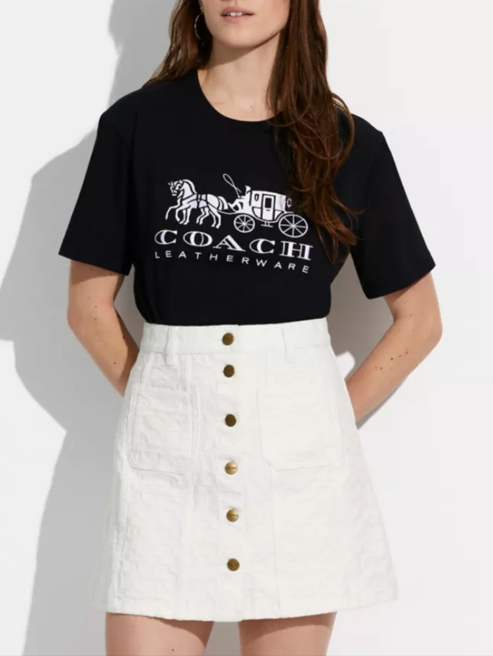 Coach signature skirt size 0 (retail $298)